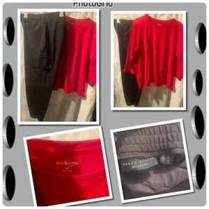 Kim Rogers top with Susan Gravers Crops